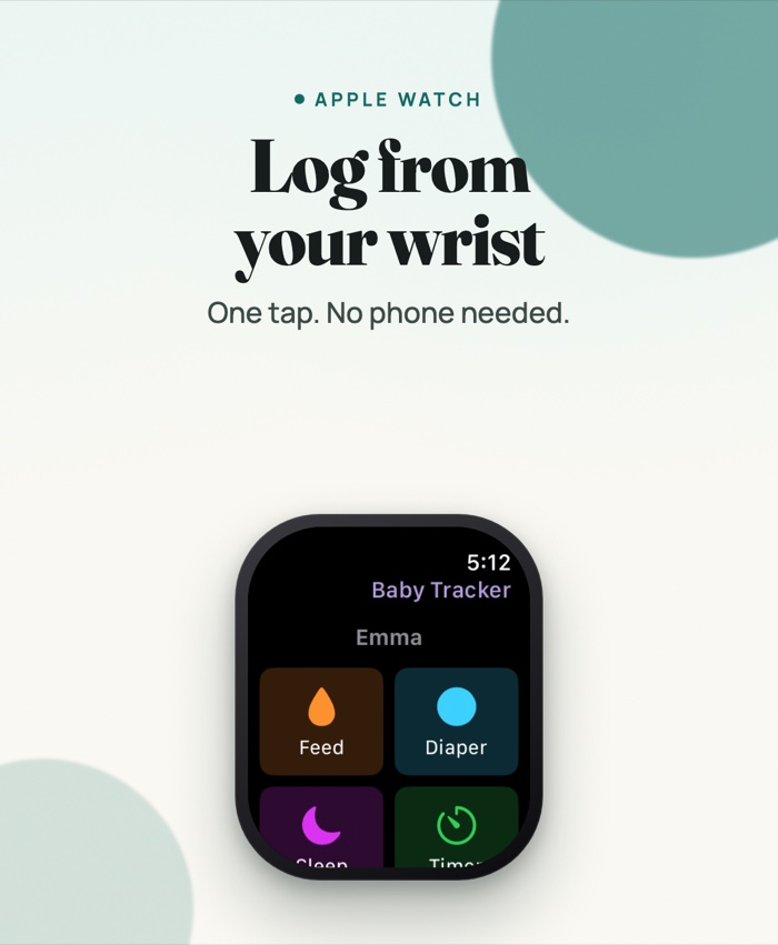 Apple Watch app for logging from your wrist